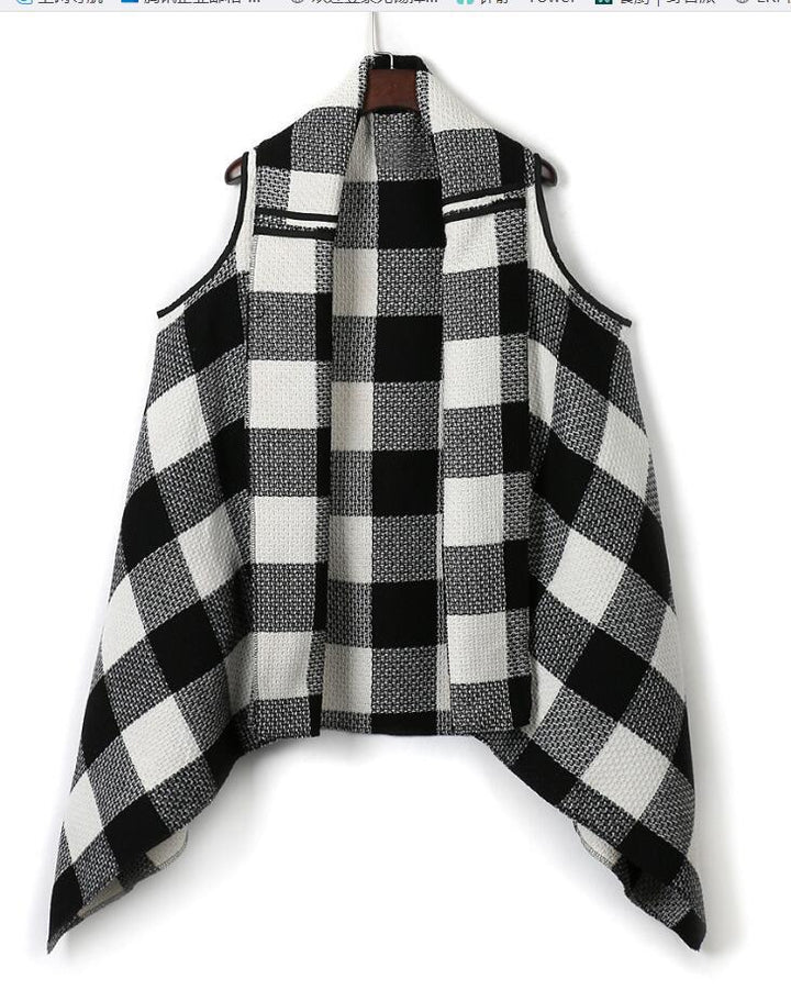 Women's Lush Checked Poncho Lune London