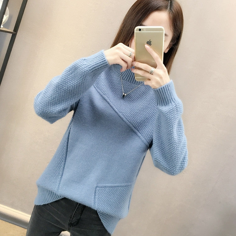 Pull à épaules hautes pour femmes avec design texturé Chic & Stil