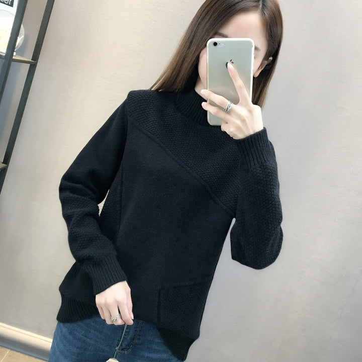 Pull à épaules hautes pour femmes avec design texturé Chic & Stil