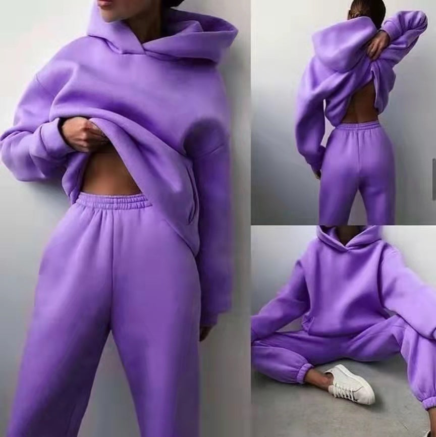 Amarae | Trendy hooded sweatshirt in casual set