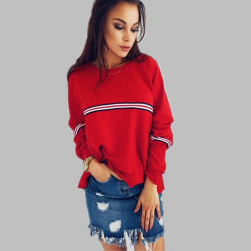 Women oversized casual sweater with color block pattern Amarae