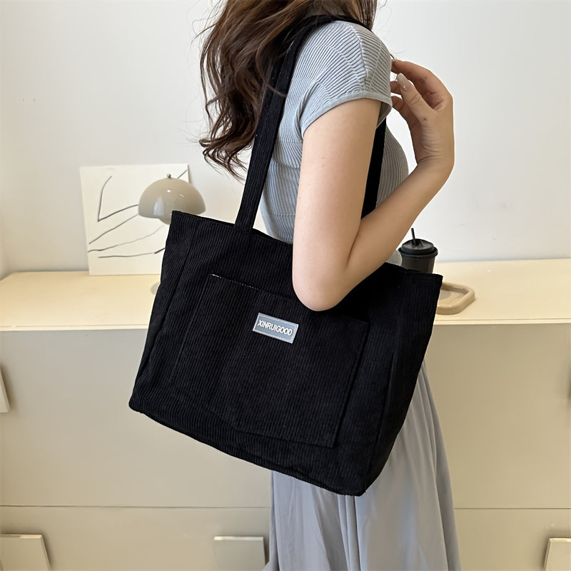 Lune London | Elegant Women's Bag Made Of High-Quality Cord Fabric Vegan Leather