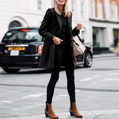 Amarae | Elegant Trench Coat Women's Simple Knot