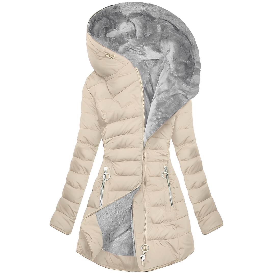 Amarae | Modern Winter Jacket with Hood for Women