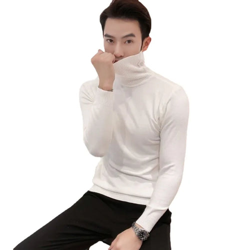 Men’s Merino Wool Turtleneck Sweater, Elegant & Comfortable | Amarae