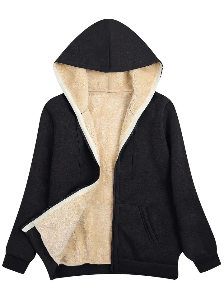 Lune London | Warm and Soft Hoodie Jacket for Women Perfect for Winter