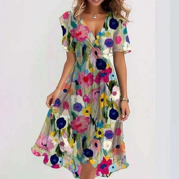 Lune London | Elegant Short Sleeve Dress