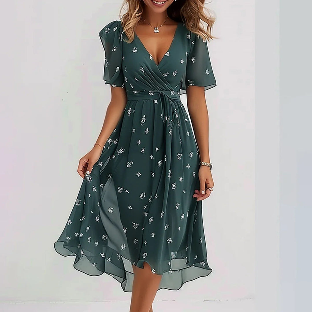 Lune London | Elegant Short Sleeve Dress