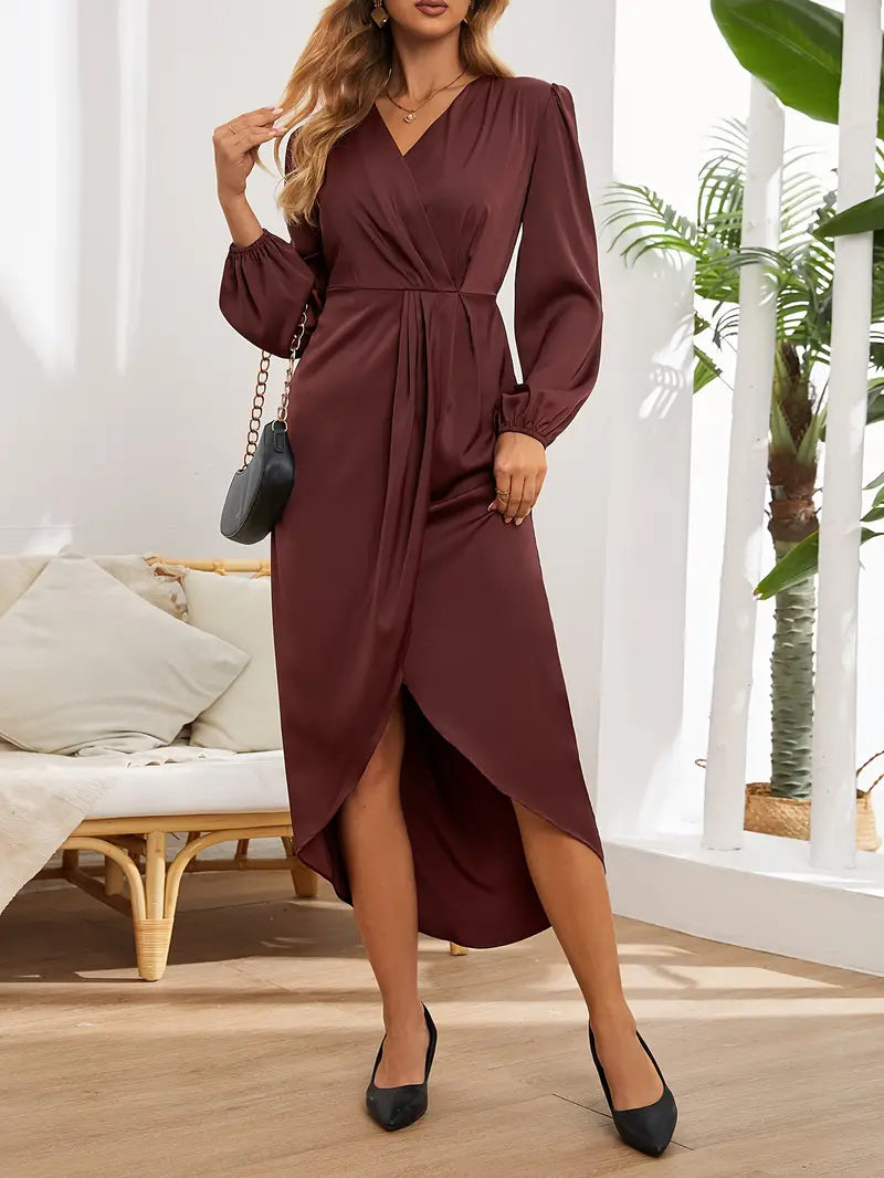 Lune London | Elegant Midi Wrap Dress