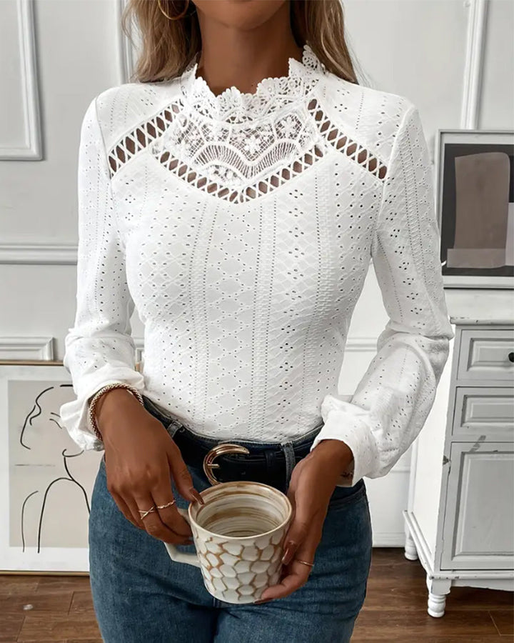 Lune London | Lace Round Neck Long Sleeve