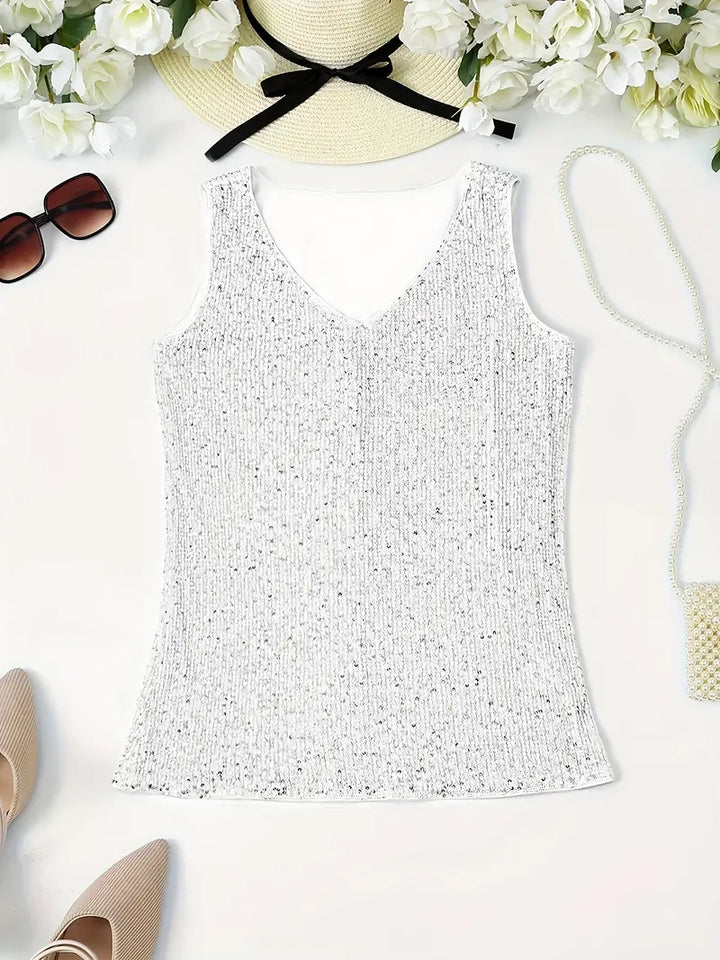 Lune London | Sleeveless Top with Sequins