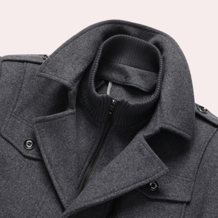 Amarae | Elegant two-piece winter coat - Elegant office and leisure jacket