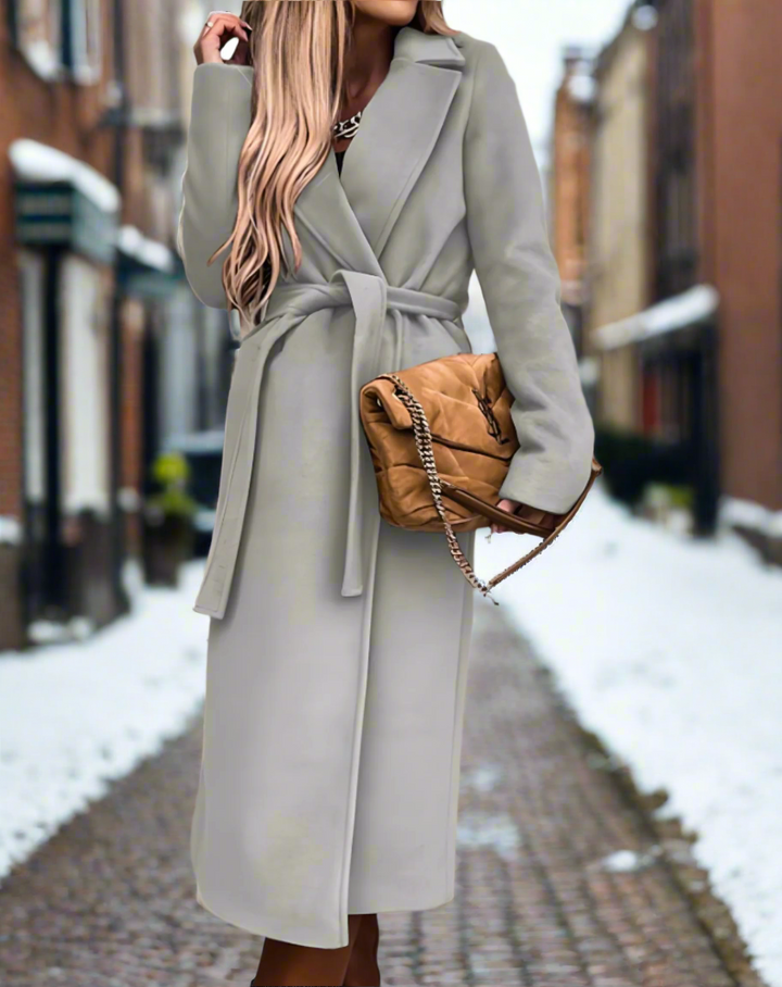 Lune London | High-quality, lightweight coat with belt for women