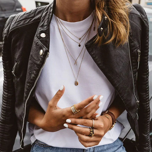 Chic und Stil | Elegant Leather Jacket for Women