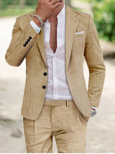 Amarae | Linen suit for men - Two piece set for summer