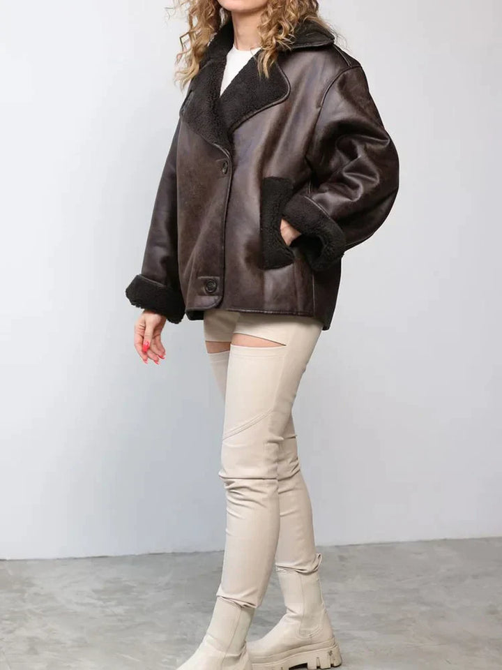 Lune London | Vintage Faux Leather Jacket for Women