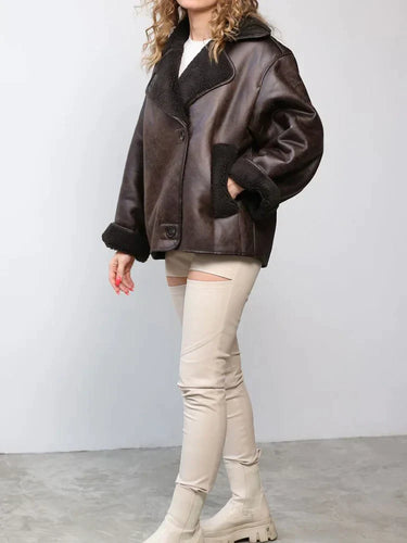 Amarae | Vintage Faux Leather Jacket for Women