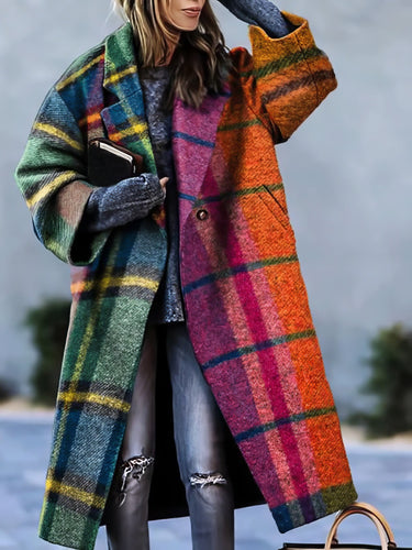 Amarae | Long coat for women with lapel collar for autumn and winter