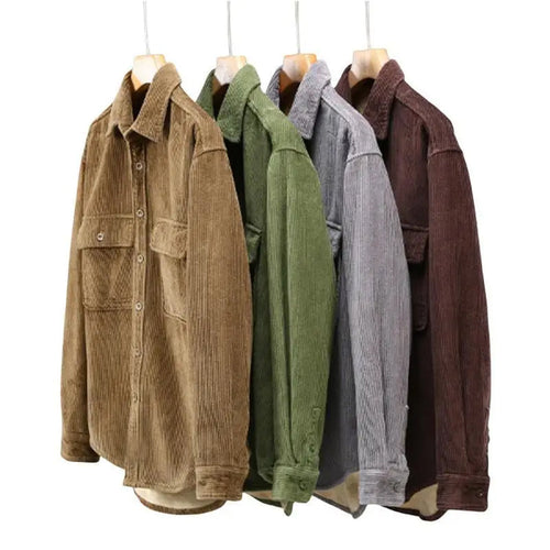 Amarae | Corduroy Shirt Men Winter