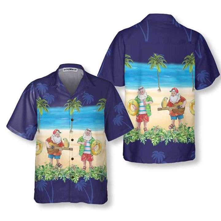 Lune London | Aloha Santa Shirt Hawaiian Shirt, Fun Christmas Vacation Santa Shirt, Best Gift for Christmas