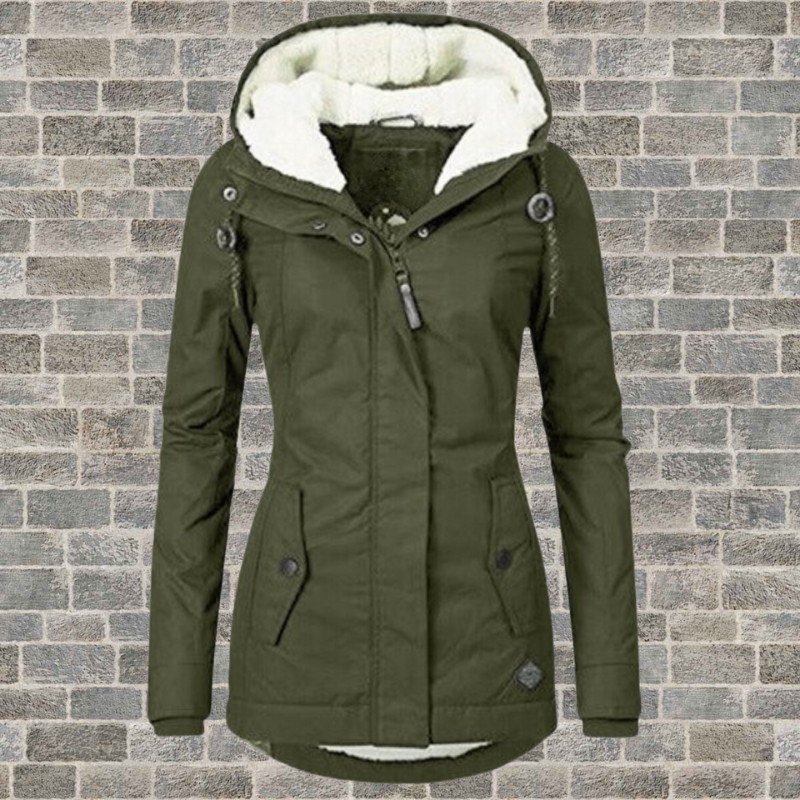 Lune London | Long winter coat for women with hood - Winter clothing for women