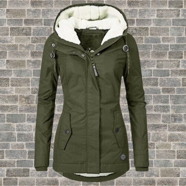 Lune London | Long winter coat for women with hood - Winter clothing for women