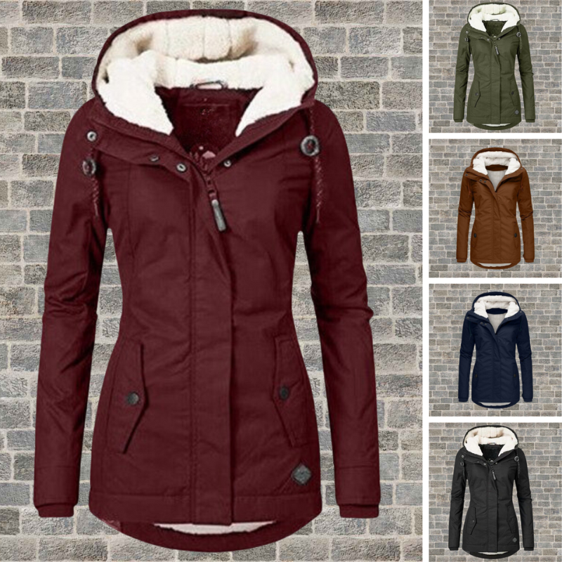 Lune London | Long winter coat for women with hood - Winter clothing for women