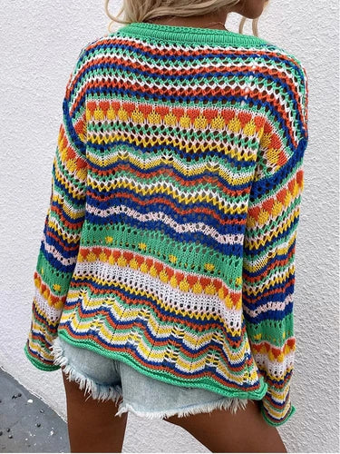 Amarae | Cardigan - Knitted with button closure - Lightweight and breathable - Loose fit