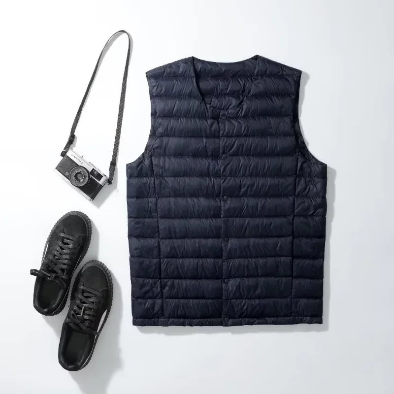 Amarae | Ultralight and warm sleeveless down vest for men - Autumn/Winter