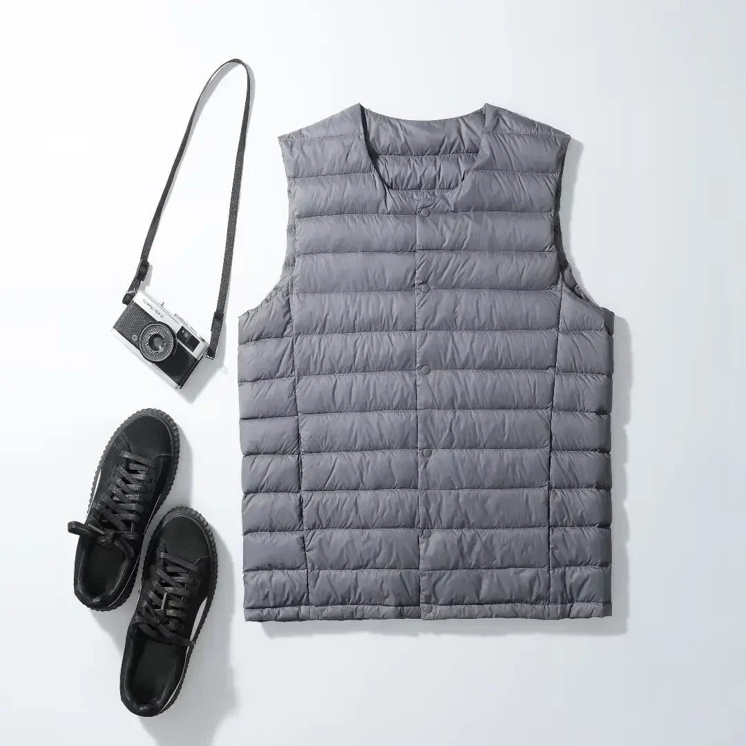 Amarae | Ultralight and warm sleeveless down vest for men - Autumn/Winter