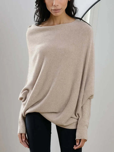 Amarae | Draped turtleneck sweater women - Women's sweater