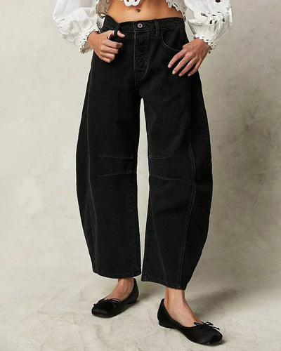 Amarae | Mid Rise Barrel Jeans for Women