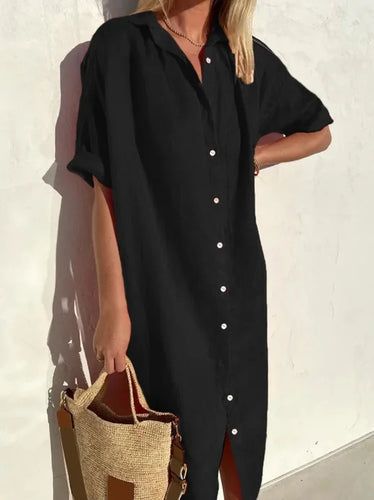 Amarae | Linen Shirt Dress