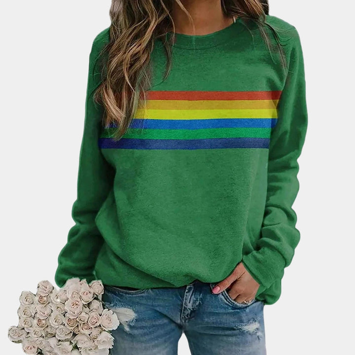 Amarae | Sweatshirt - Cotton blend - Round neck - Long raglan sleeves