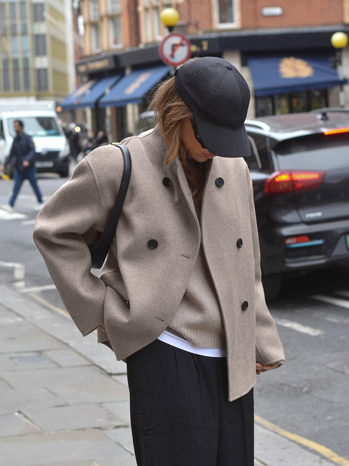 Amarae | loose fit jacket with button closure for women