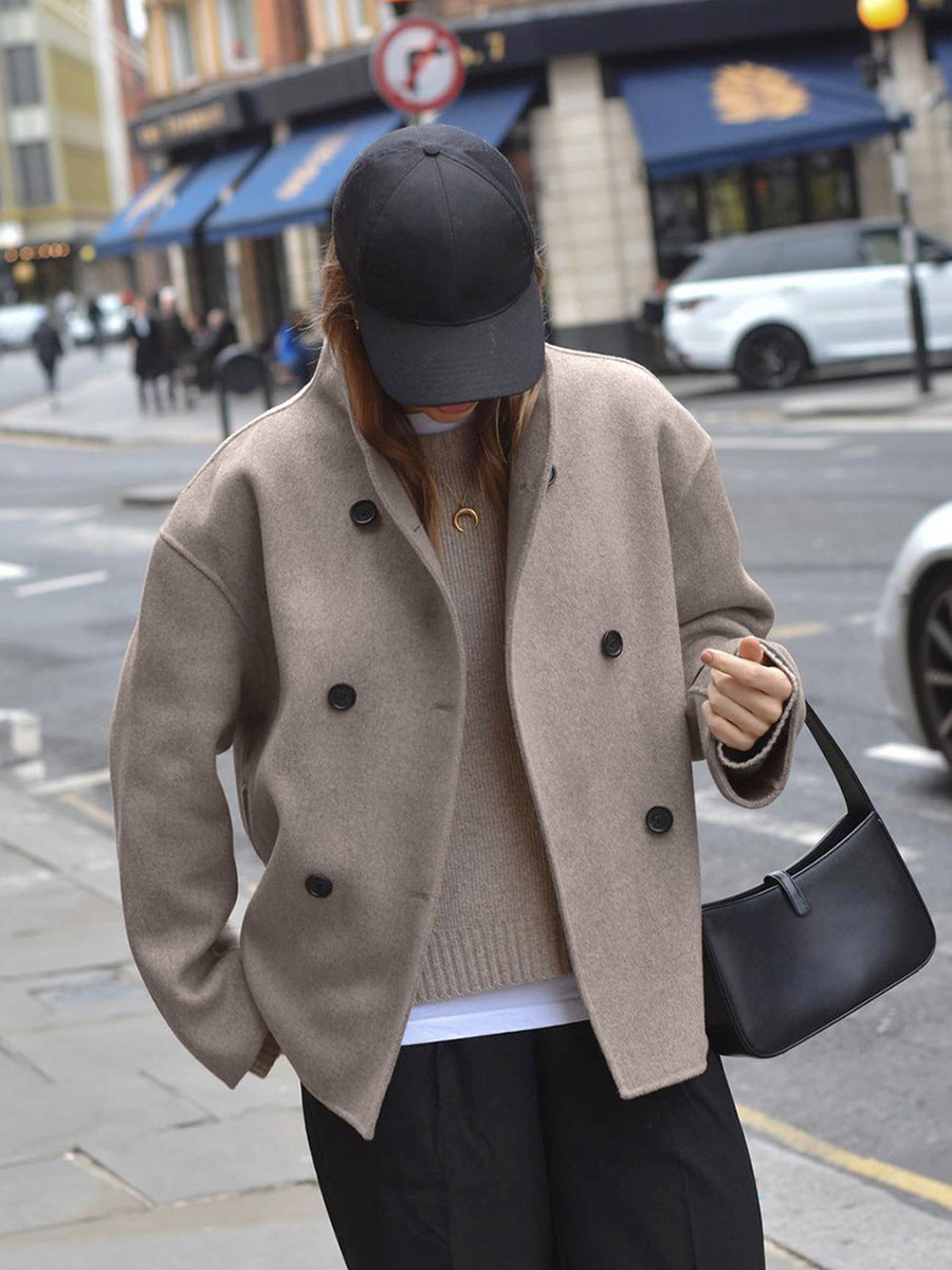Amarae | loose fit jacket with button closure for women