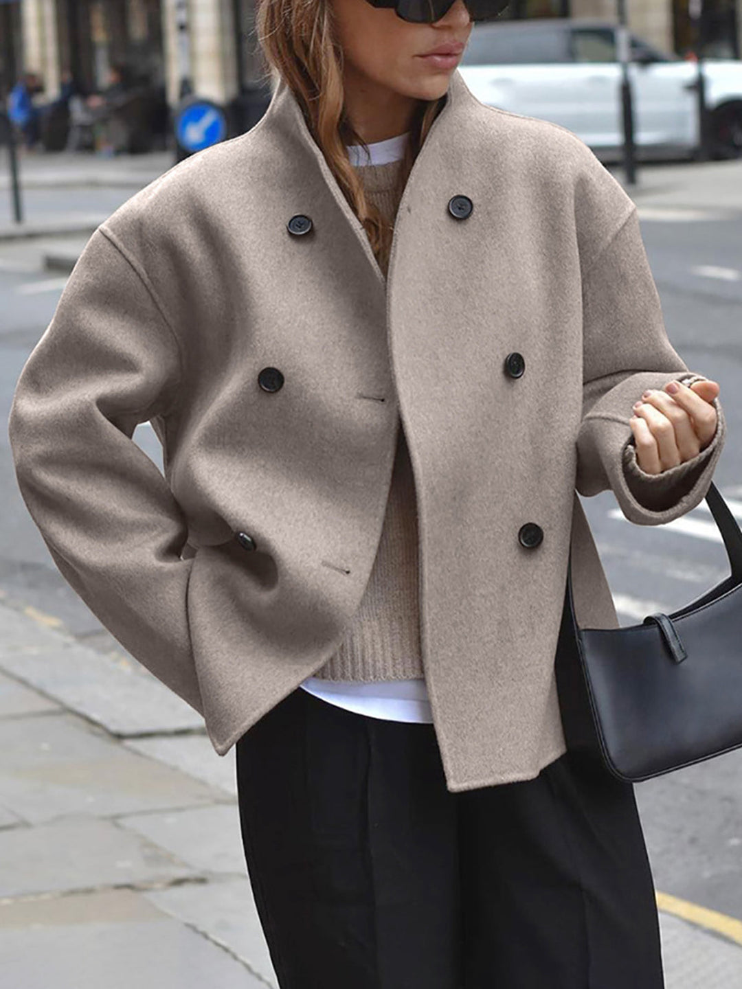 Amarae | loose fit jacket with button closure for women