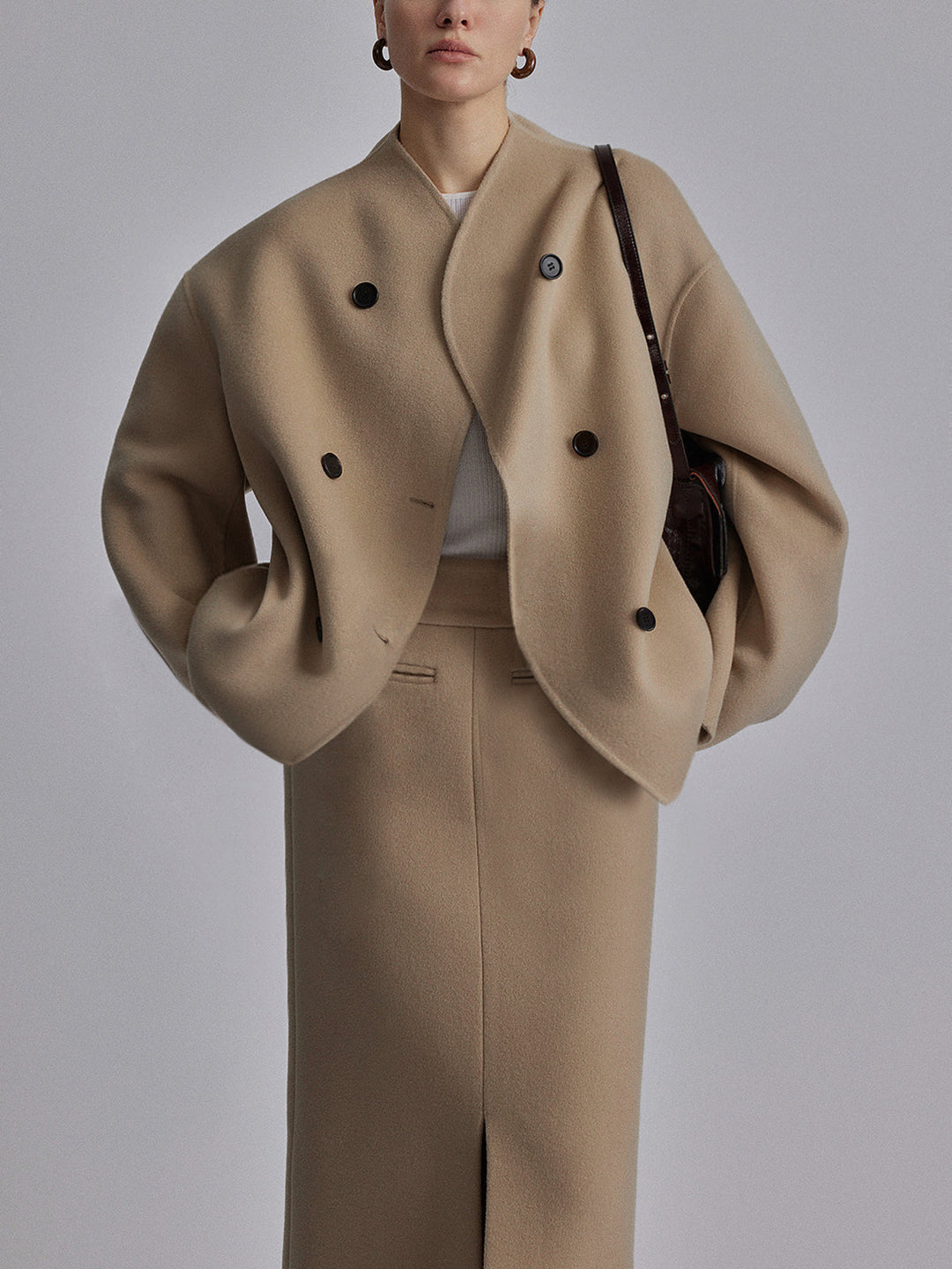 Amarae | loose fit jacket with button closure for women