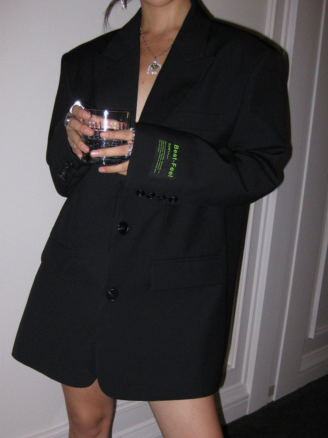 Lune London | Oversized Blazer Long Cut with Single-Breasted Design