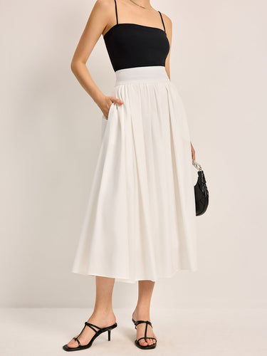Amarae | Elegant A-Line Pleated Skirt