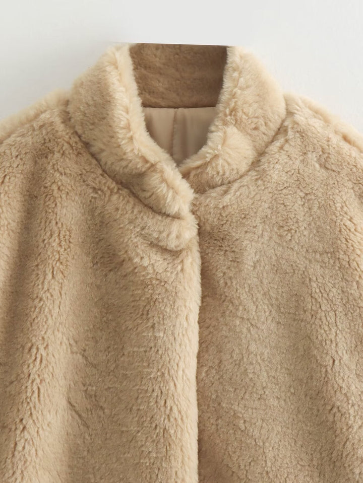 Lune London | Coat with teddy bear look for women