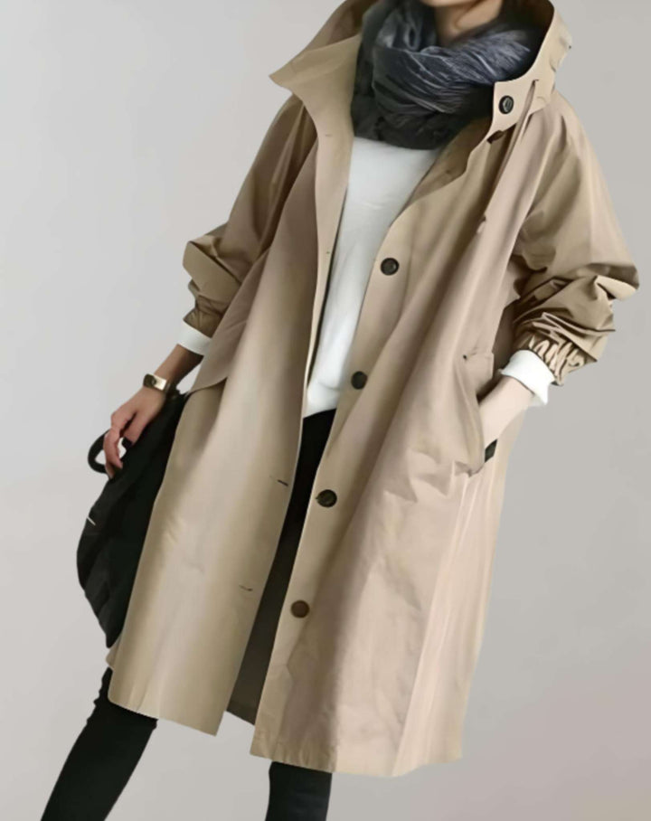 Amarae | Warmer Trench Coat with Hood