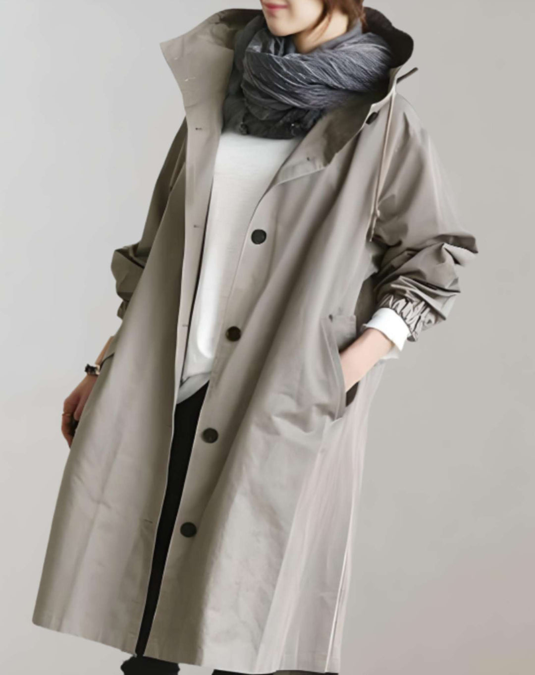 Amarae | Warmer Trench Coat with Hood