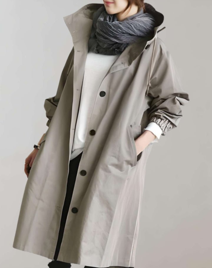 Amarae | Warmer Trench Coat with Hood