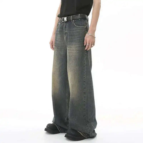 Amarae | Men's Retro Baggy Jeans - High Waist, Loose Fit