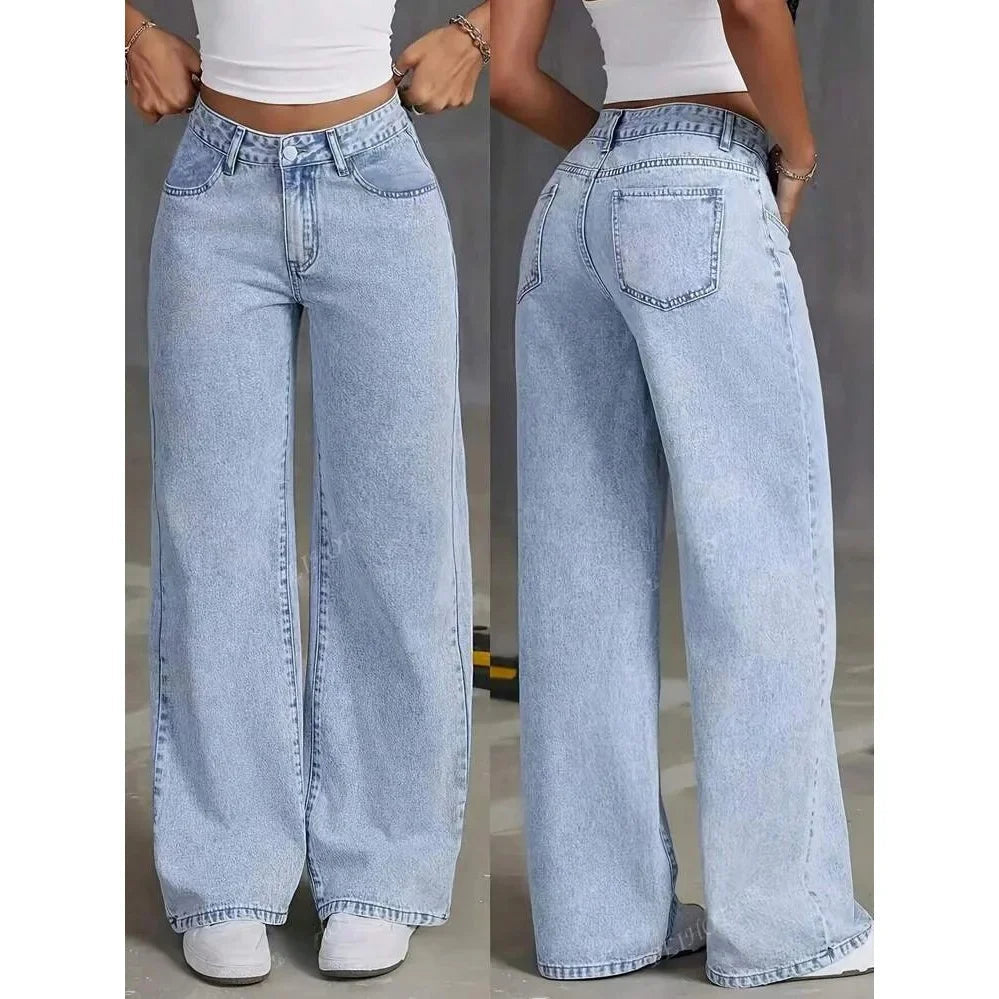Lune London | Casual Baggy Jeans for Women - High Waist Comfort