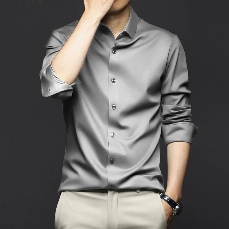 Amarae | Luxury Satin Shirt for Style-Conscious Men