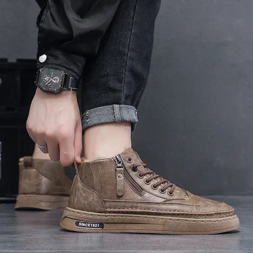 Amarae | Men's snow boots with warm cotton lining and non-slip sole