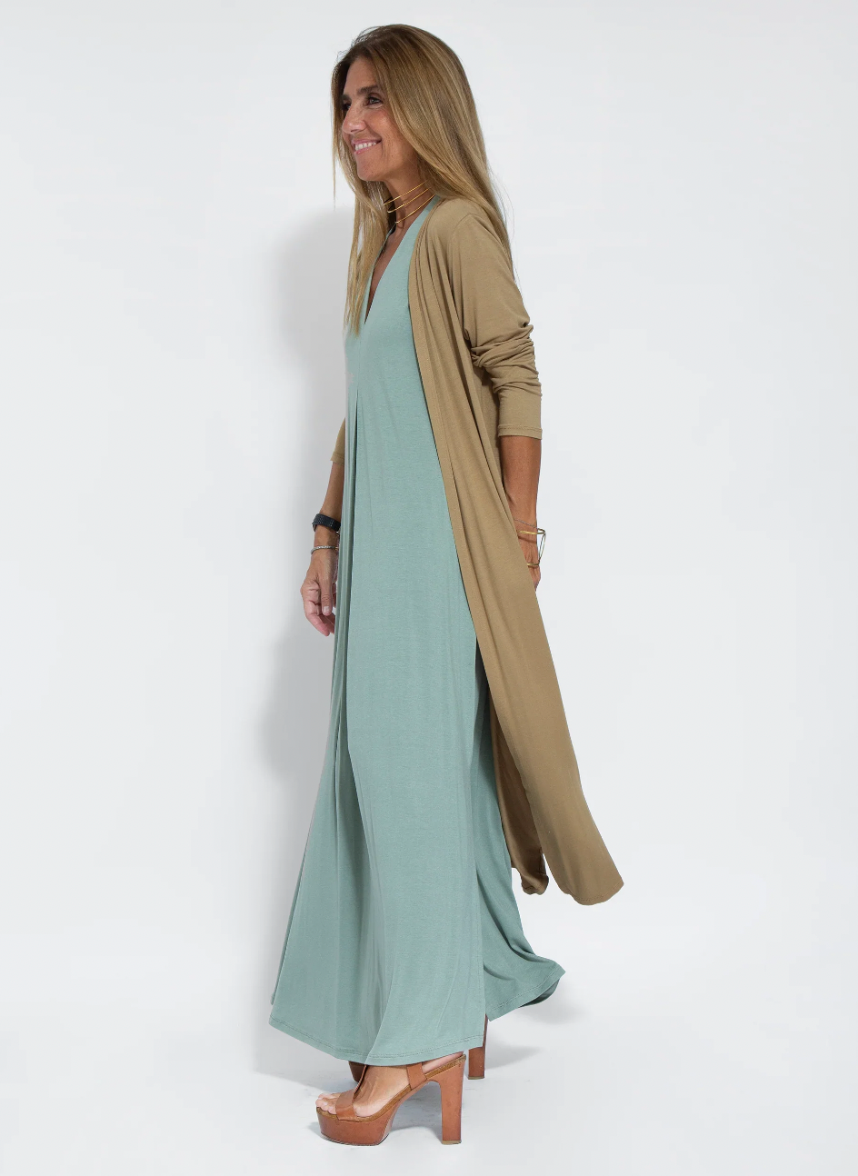Lune London | Set with Long, Slimming Dress and Vest