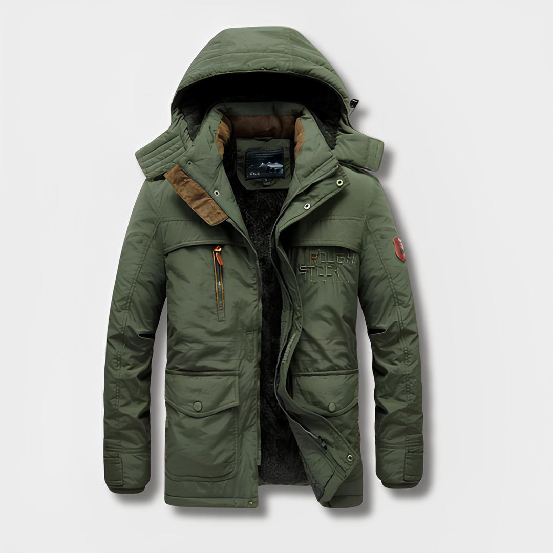 Amarae | Military-inspired winter jacket with hood